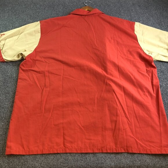 Cruisin USA Shirt Mens 2XL XXL Bowling Short Sleeve Flamingo Dice Button Camp - Picture 9 of 12